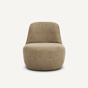 Draaifauteuil in stonewashed fluweel, Rosebury