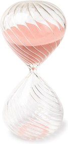 Pols Potten Swirl M zandloper met roze zand 30 cm