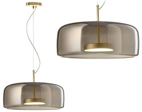 Hangende glazen plafondlamp grijs APP614-1CP