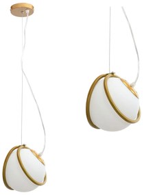 Hanglamp APP1088-1CP GOUD WIT