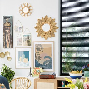 Spiegel in rotanØ60 cm, Nogu