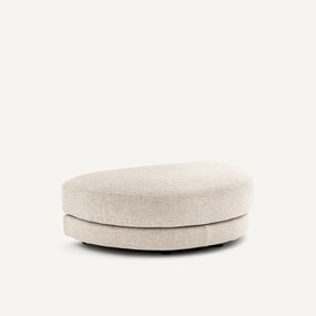 Modulaire voetensteun van gestructureerde viscose en linnen, TIBERIO