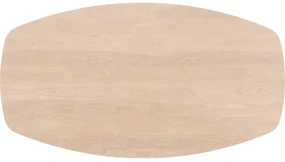 Goossens Excellent Eettafel Floyd, Semi ovaal 180 x 100 cm