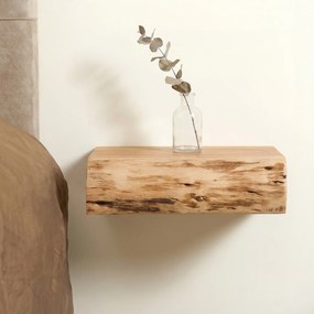 Hangend Nachtkastje Boomstam 40 Cm Breed (set Van 2) - 40x20x10cm.