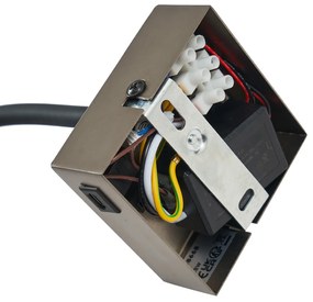 Moderne wandlamp gunmetal met USB-C poort - Gosna