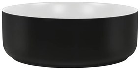 Comad Simple keramische ronde waskom 36cm wit/zwart