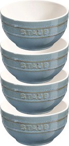 Staub Ceramique Kommenset 12cm / 4-delig, Antiek turquoise - Ceramique - Staub