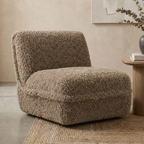Teddy Fauteuil Zonder Armleuningen Bruin