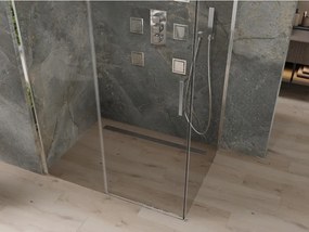 Mexen Omega schuifbare douchecabine 120 x 90 cm, transparant, chroom - 825-120-090-01-00