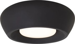 Moderne plafondlamp zwart rond - Concerto