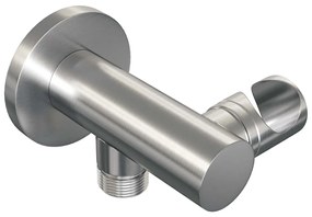 Brauer Brushed Carving thermostatische inbouw regendouche met staafhanddouche, gebogen muurarm en hoofddouche 20cm set 75 RVS geborsteld PVD
