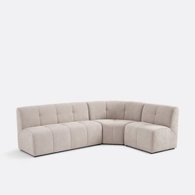 1-zits modulaire hoektafel fauteuil van fijn chenille, ANETA