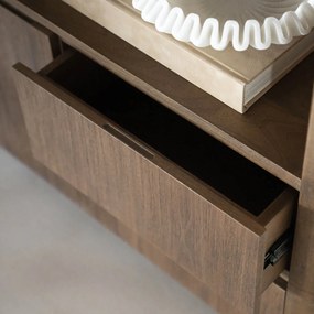 Houten Kast Met Vakken En Deuren - 100x40x180cm.