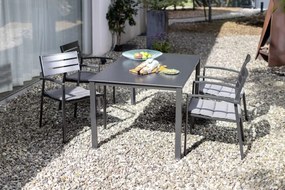 Kettler Cubic aluminium tuintafel 160x95 cm. - Antraciet