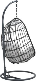 Garden Impressions Esmee hangstoel swing egg - donker grijs