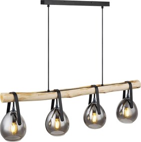 Hanglamp APP1775-4CP WOOD GREY