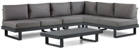Hoek loungeset 6 personen Aluminium Grijs Lifestyle Garden Furniture Lorenzo
