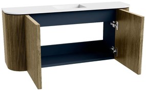 Mondiaz Joya 95cm toiletmeubel ronding links/rechts dusk met wastafel faye midden zonder kraangat talc