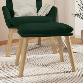 vidaXL Voetenbank 45x29,5x39 cm fluweel donkergroen