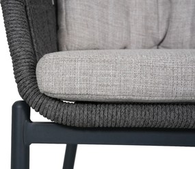 Tuinset 4 personen 125 cm Rope Grijs Lifestyle Garden Furniture Monaco/Ancona