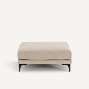 Voetensteun van stonewashed fluweel, MODERNISTE, ontwerp Emmanuel Gallina