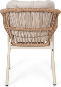 Tuinset 4 personen 160 cm Rope Taupe De Laan Projects